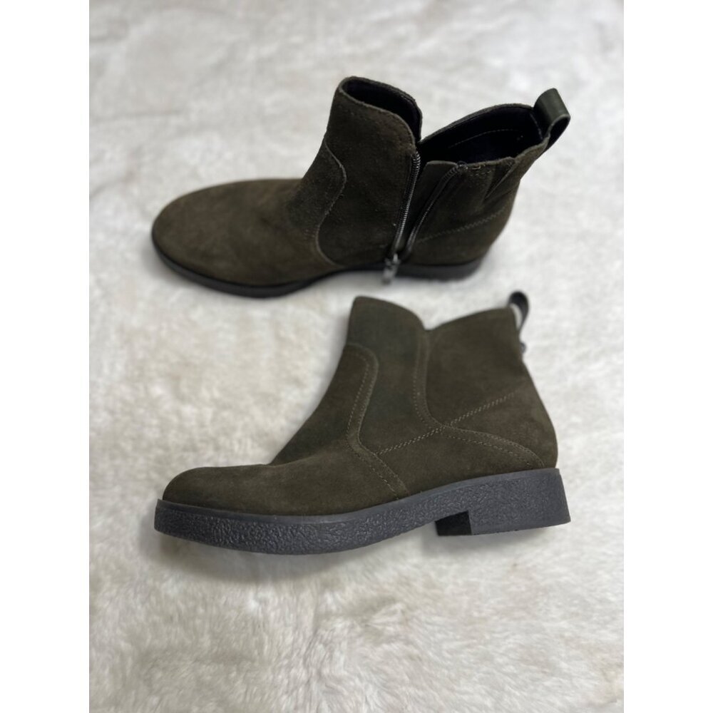 Evolve Easy Spirit green suede boot women size 7